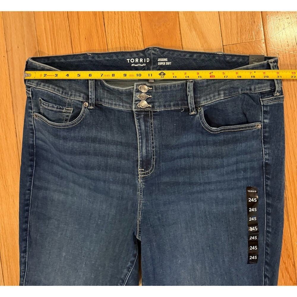Torrid Jeans Womens Plus Size 24S Dark Wash High Rise Jegging Skinny - Picture 3 of 11